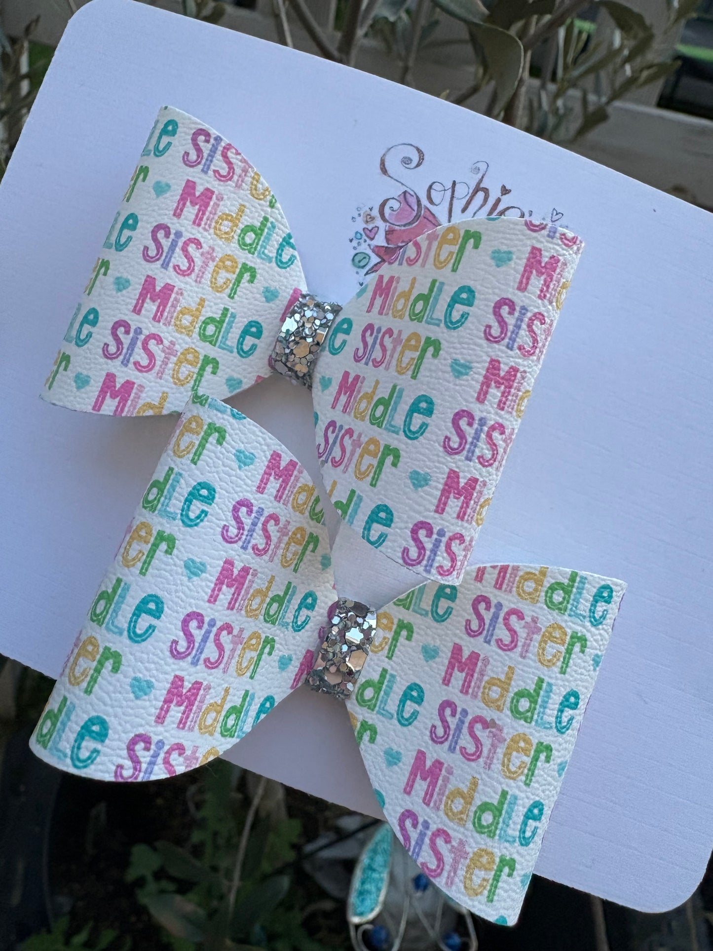 Middle Sister 2.5inch Pigtail Bows