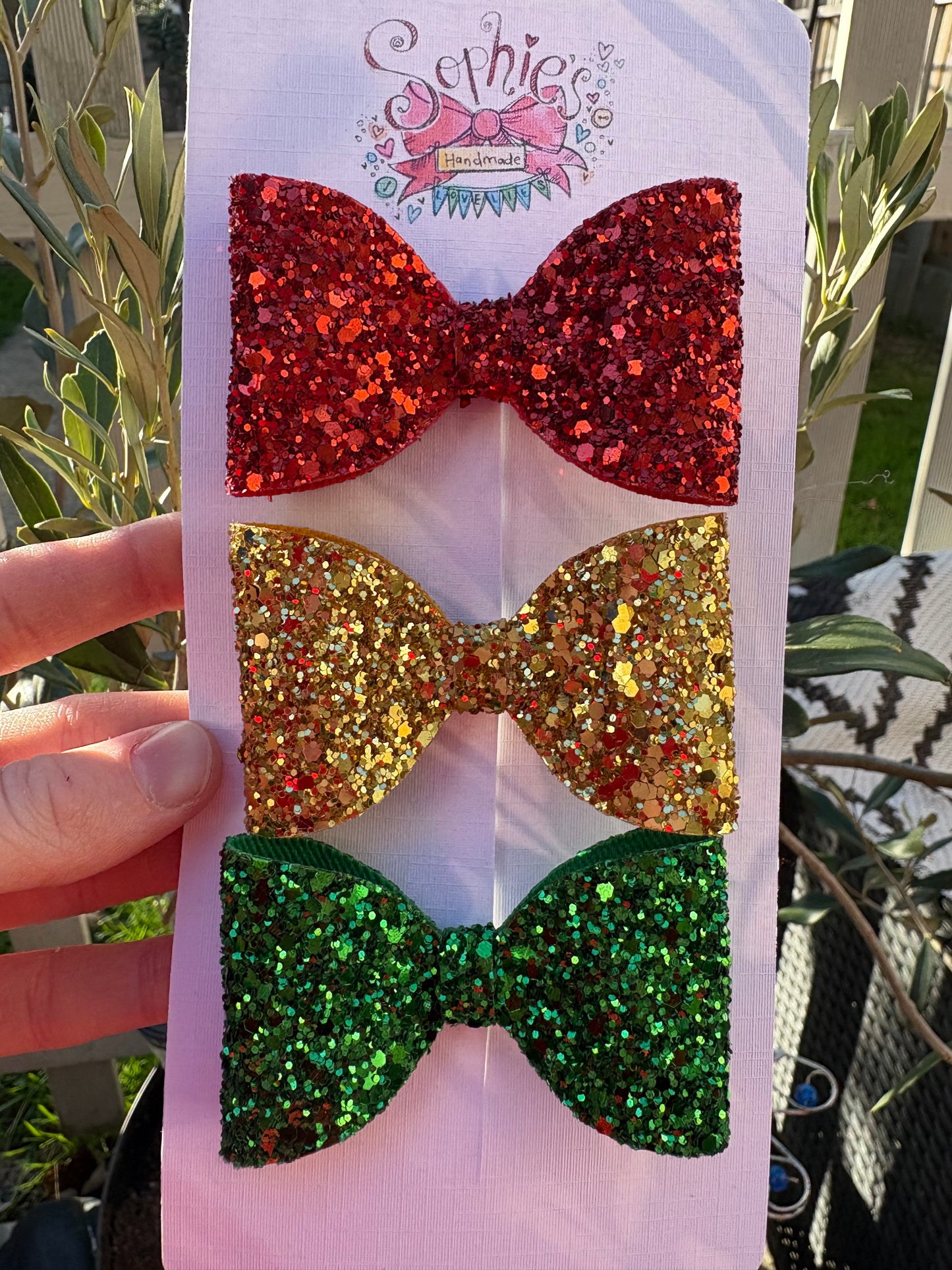Christmas 3 Pack Chunky Glitter