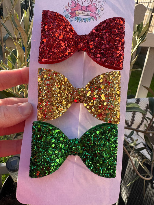 Christmas 3 Pack Chunky Glitter