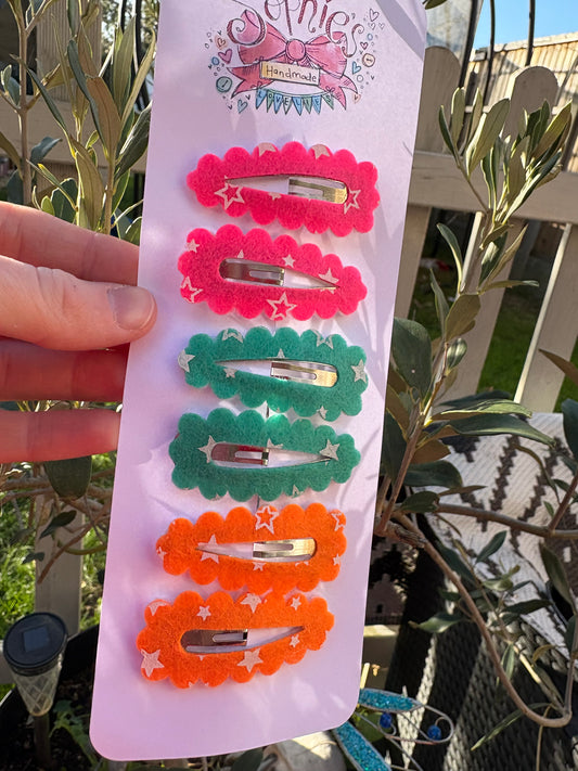 6 Pack of Snap Clips