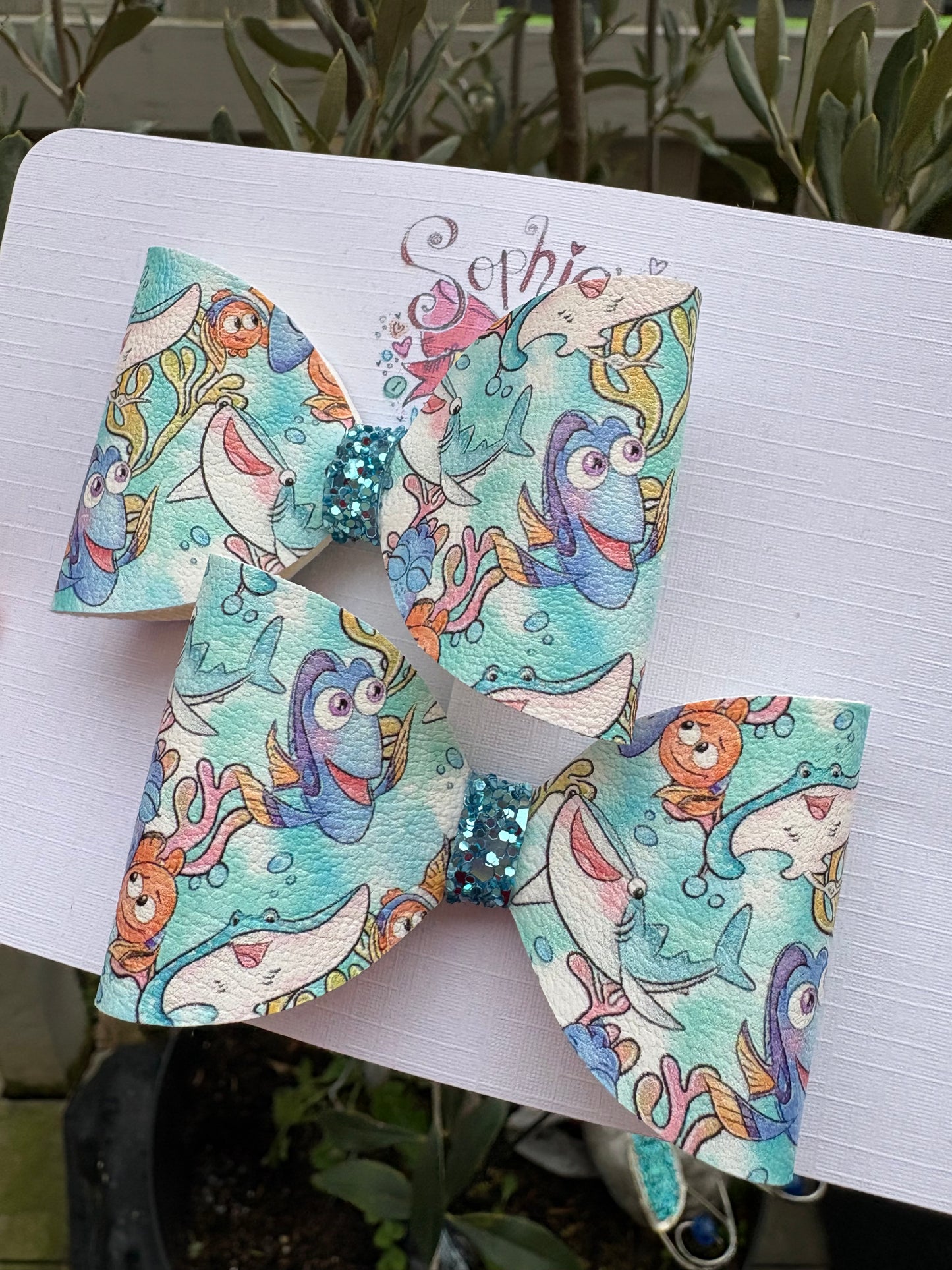 Under the Sea Fish Pigtail Bows