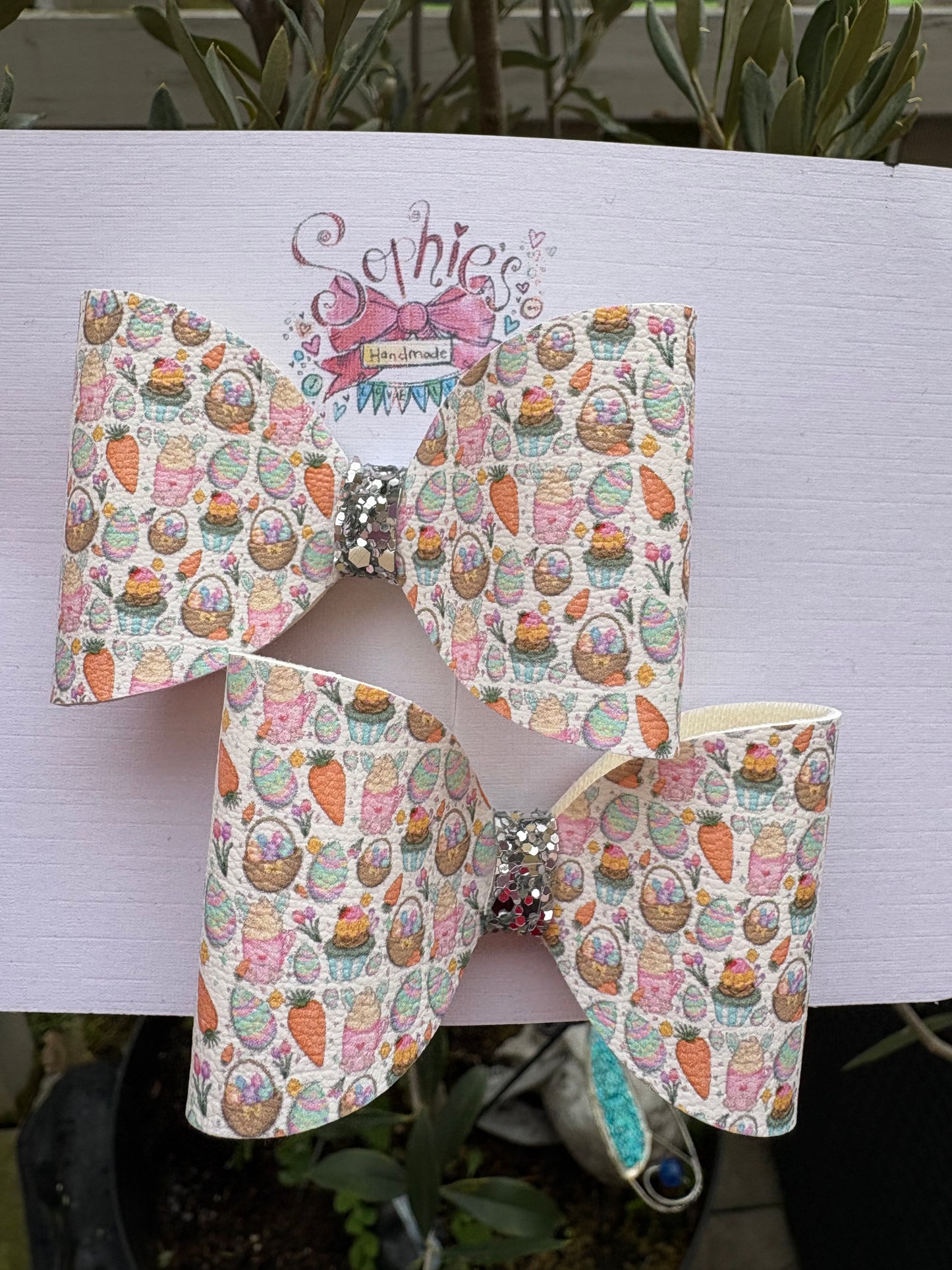 Easter Treats Pigtail Bows