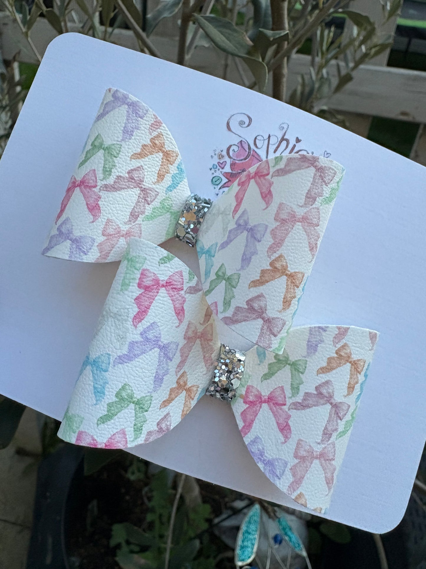 Pastel Bow 2.5inch Pigtail Bows