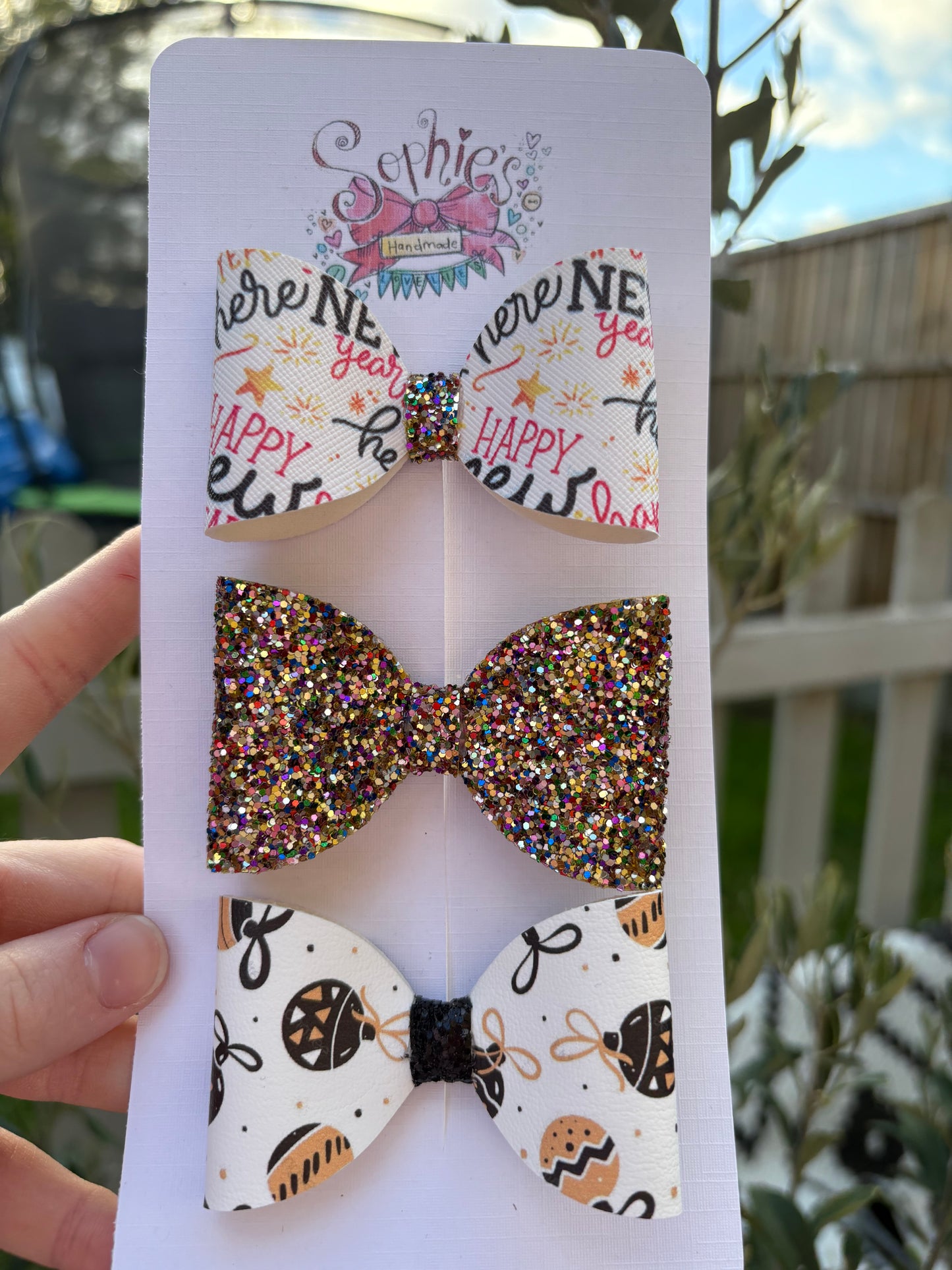 3 Pack New Year Bows