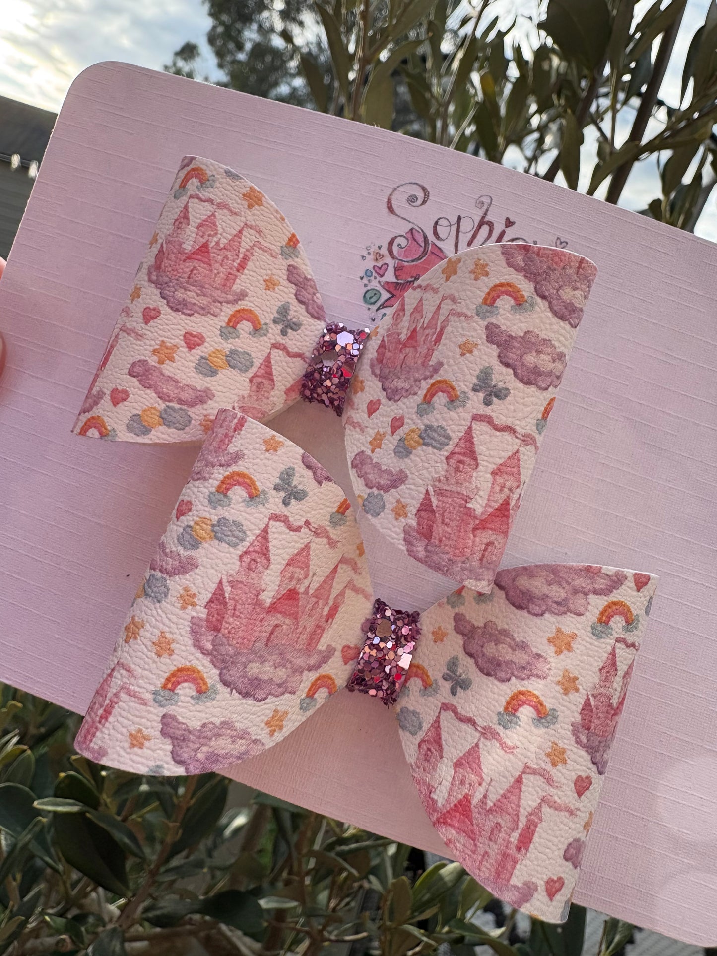 Cloud Castle Pigtail Bows 2.5inch