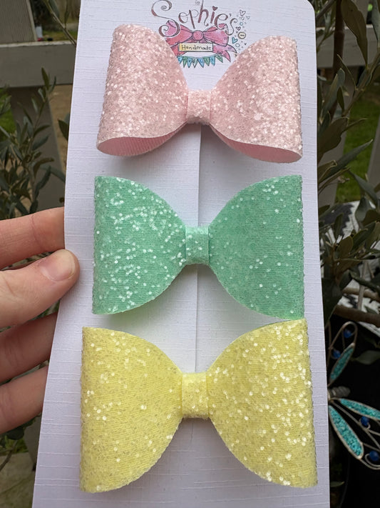 3 Pack Pastel Bows