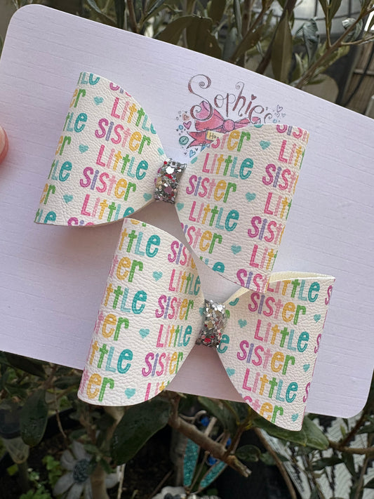 Little Sister 2.5inch Pigtail Bows