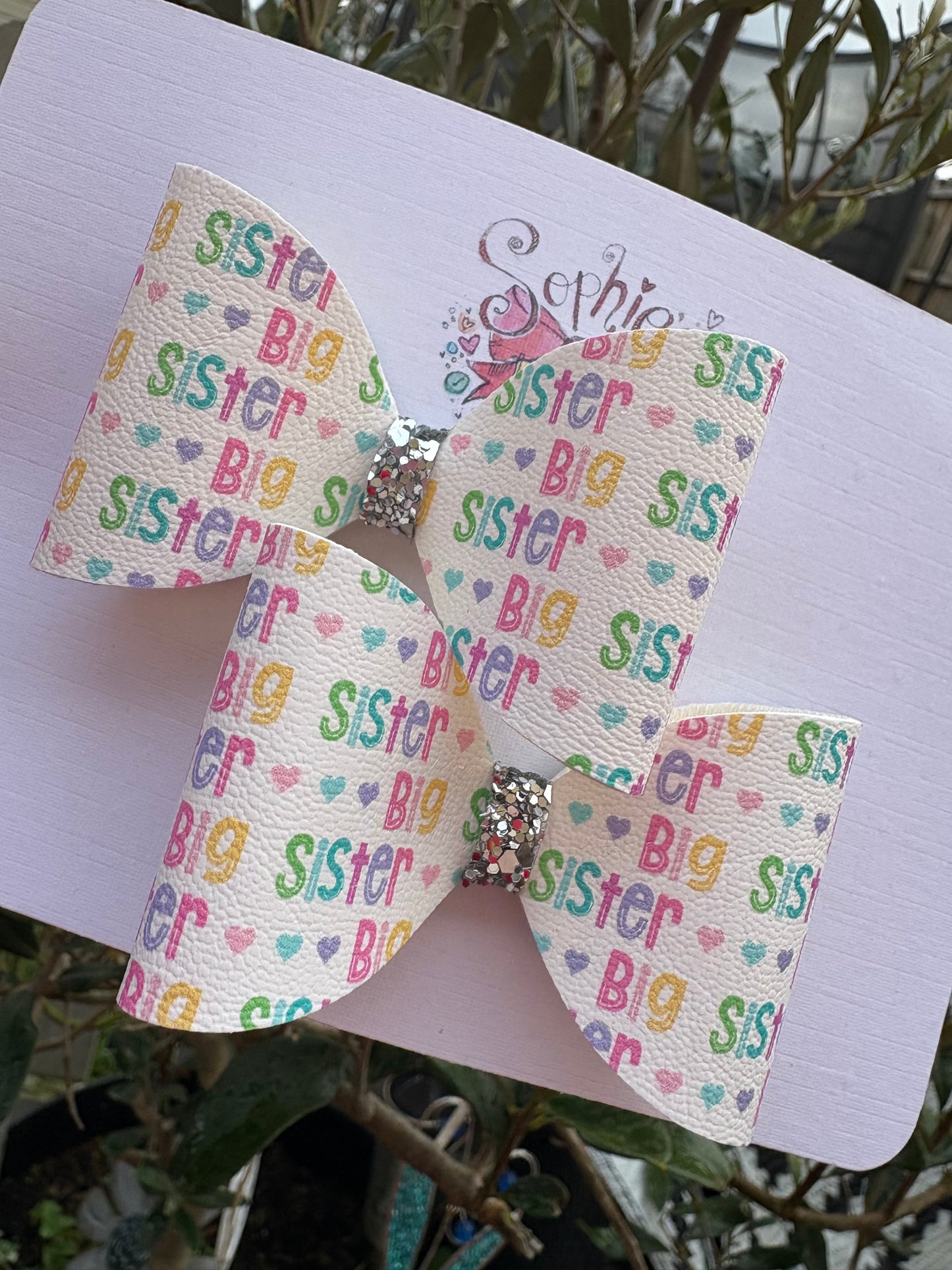 Big Sister 2.5inch Pigtail Bows