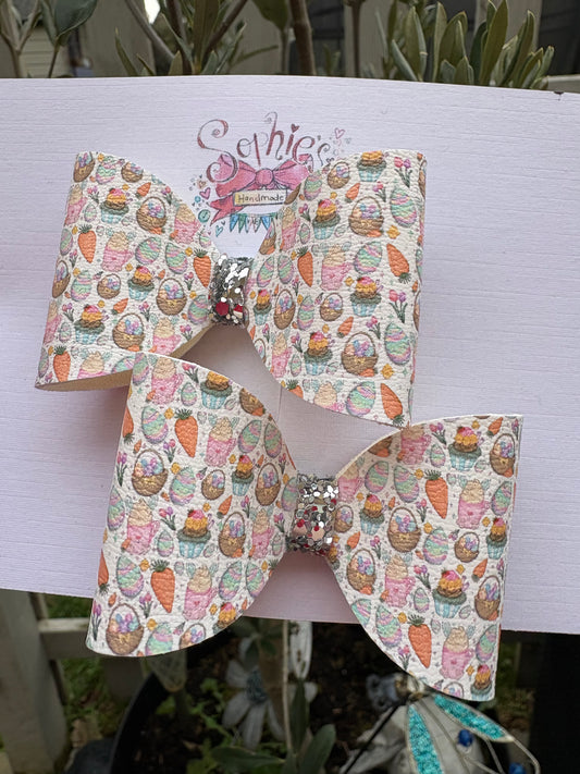 Easter Treats Pigtail Bows