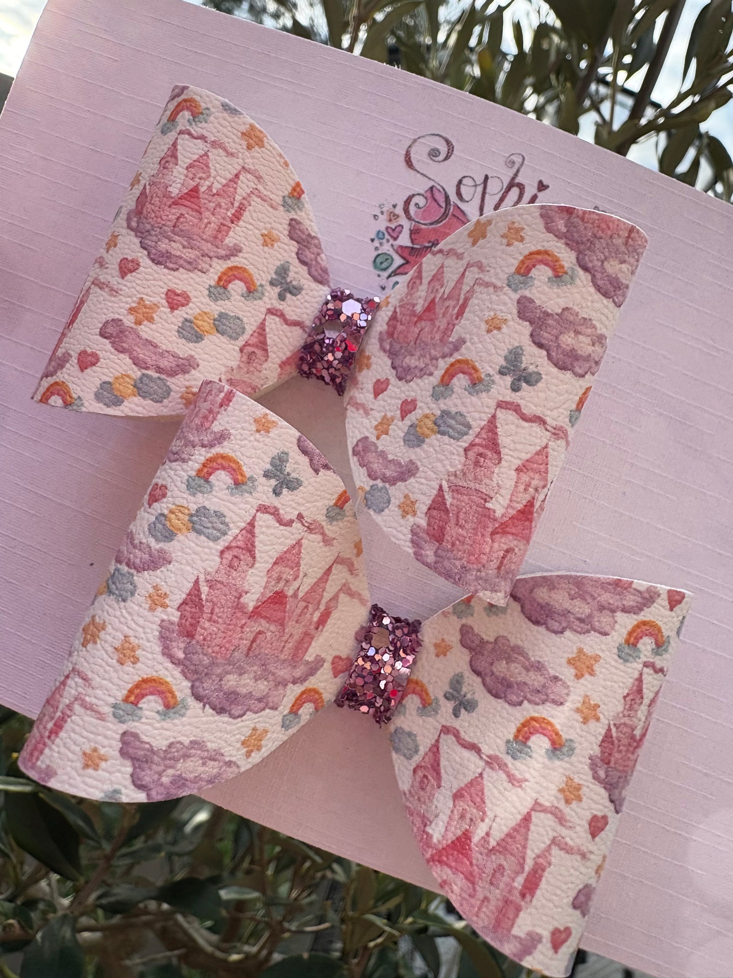 Cloud Castle Pigtail Bows 2.5inch